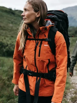 Clearance Finisterre Women's Stormbird Waterproof Jacket RedRust