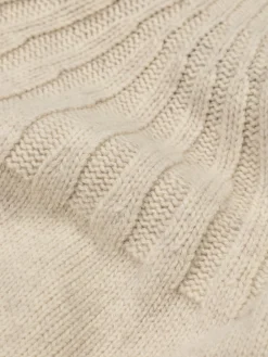 Fashion Finisterre Women's Stornoway Cable Yoke Sweater Oatmeal