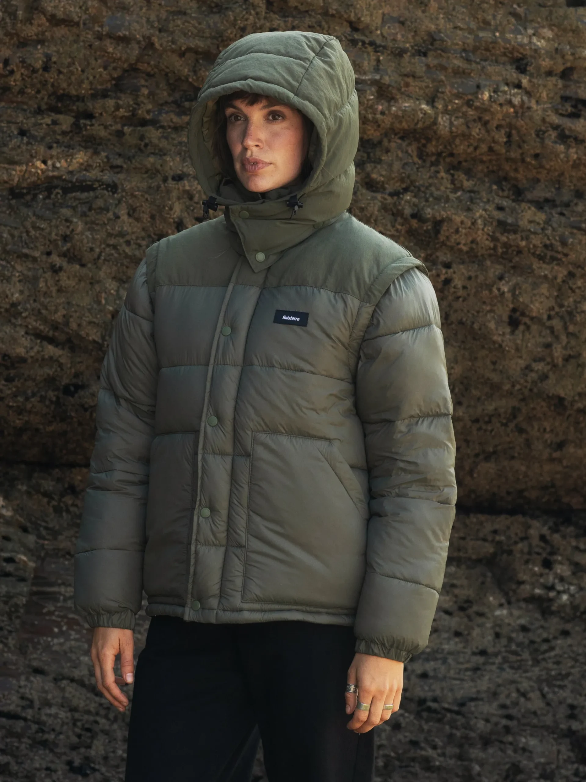 Cheap Finisterre Women's Stratos Modular Jacket Olive