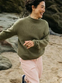 Online Finisterre Women's Taran Sweater WillowGreen