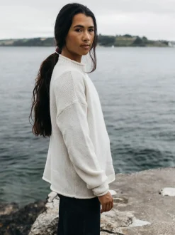 Online Finisterre Women's Taran Sweater Ecru