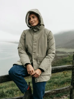 Cheap Finisterre Women's Vellus Parka Jacket WillowGreen