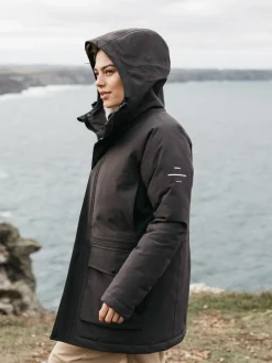 Outlet Finisterre Women's Vellus Parka Jacket Raven