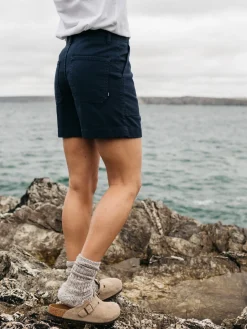 Sale Finisterre Women's Yarrel Canvas Shorts Navy