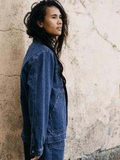 Clearance Finisterre Women's Yarrel Denim Chore Jacket RetroIndigo